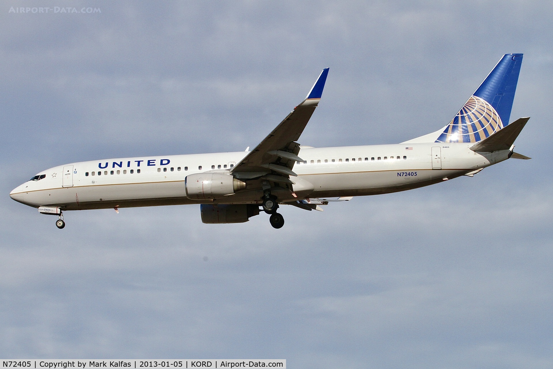 N72405, 2001 Boeing 737-924 C/N 30122, United Airlines B739 Boeing 737-924 N72405, on approach KORD