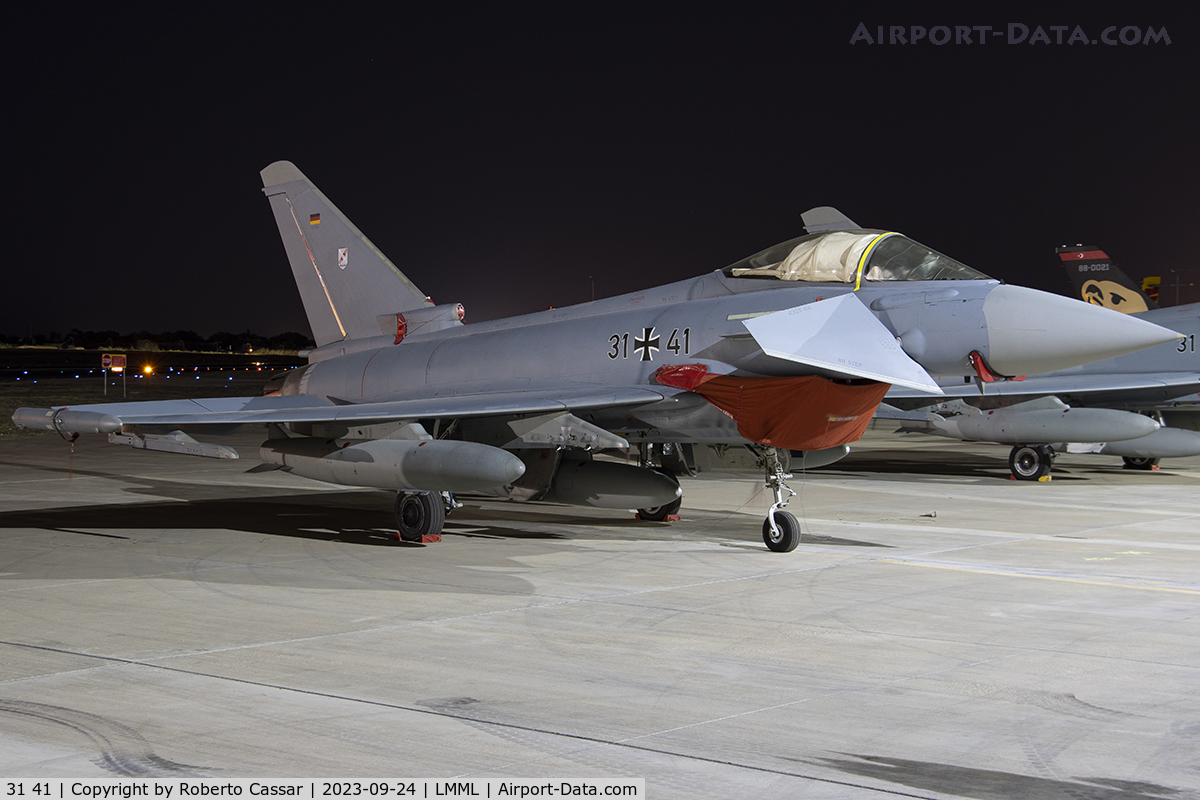 31 41, 2019 Eurofighter EF-2000 Typhoon S C/N GS0101, Malta International Airshow 2023