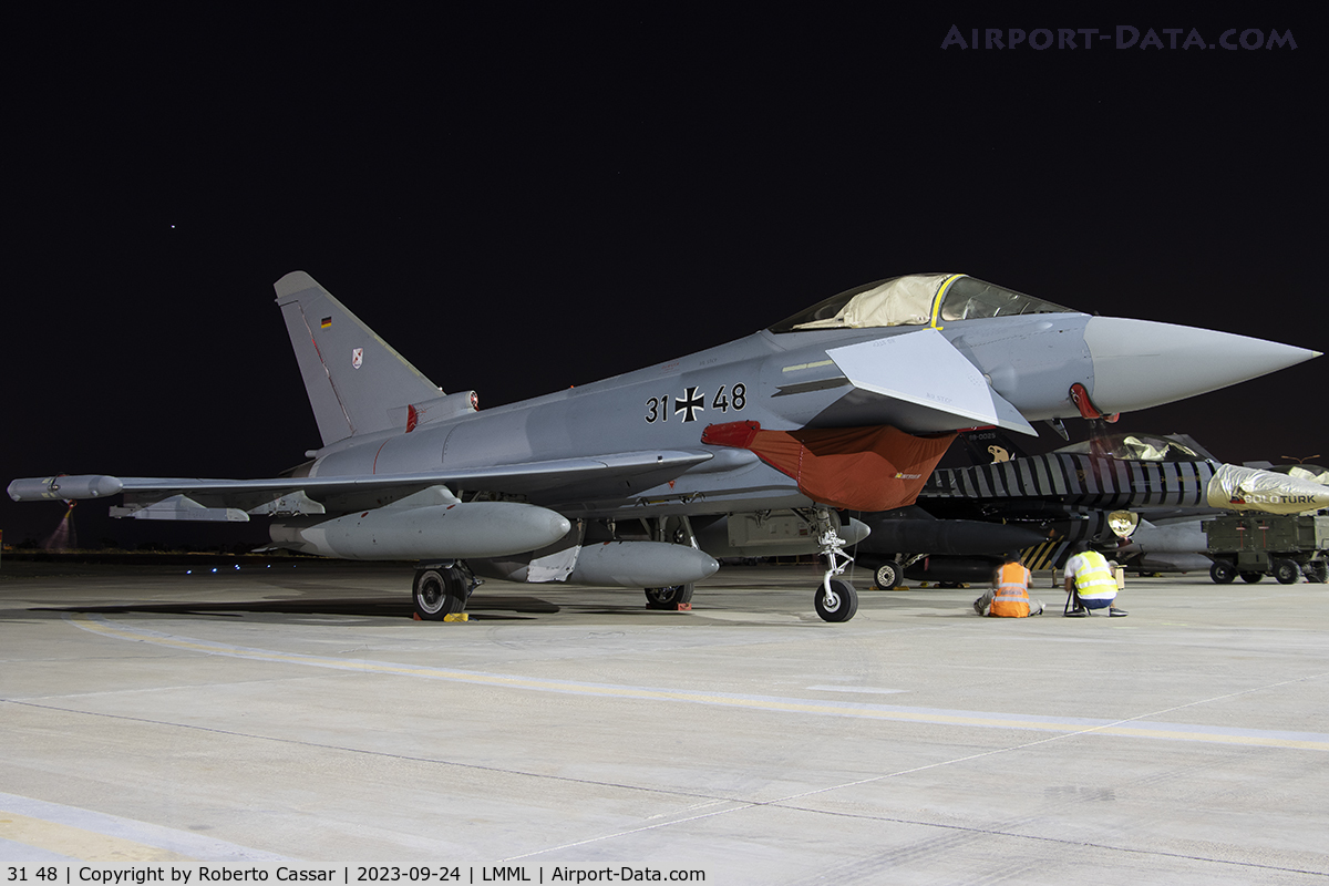 31 48, Eurofighter Typhoon EF2000 C/N GS0108, Malta International Airshow 2023