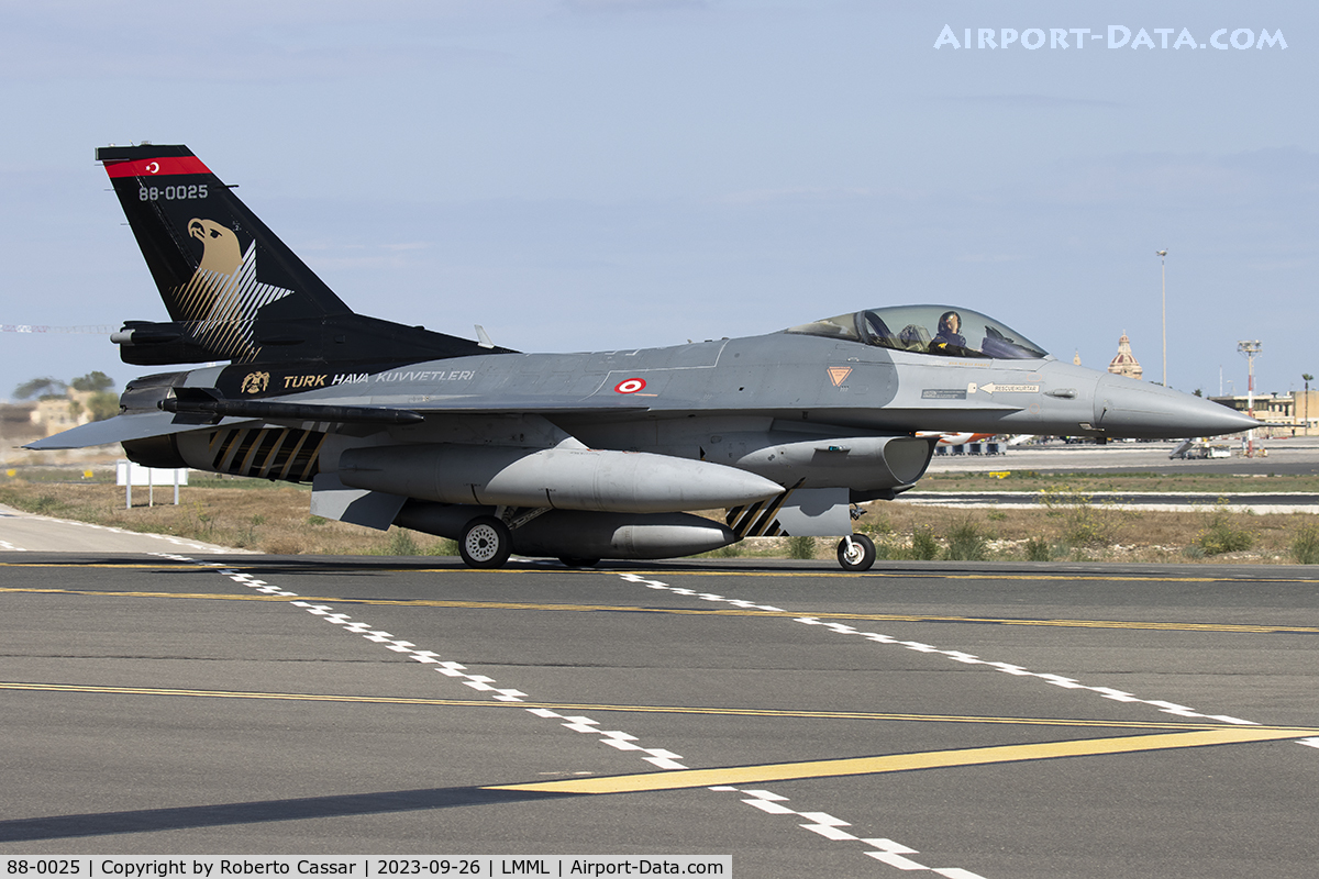 88-0025, TAI (Turkish Aerospace Industries) F-16C Fighting Falcon C/N 4R-27, Malta International Airshow 2023