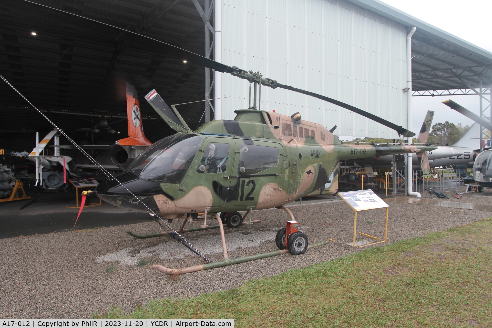 A17-012, Commonwealth CA-32 Kiowa C/N 44512, A17-012 1971 Bell 206B-1 Kiowa QAM Caloundra