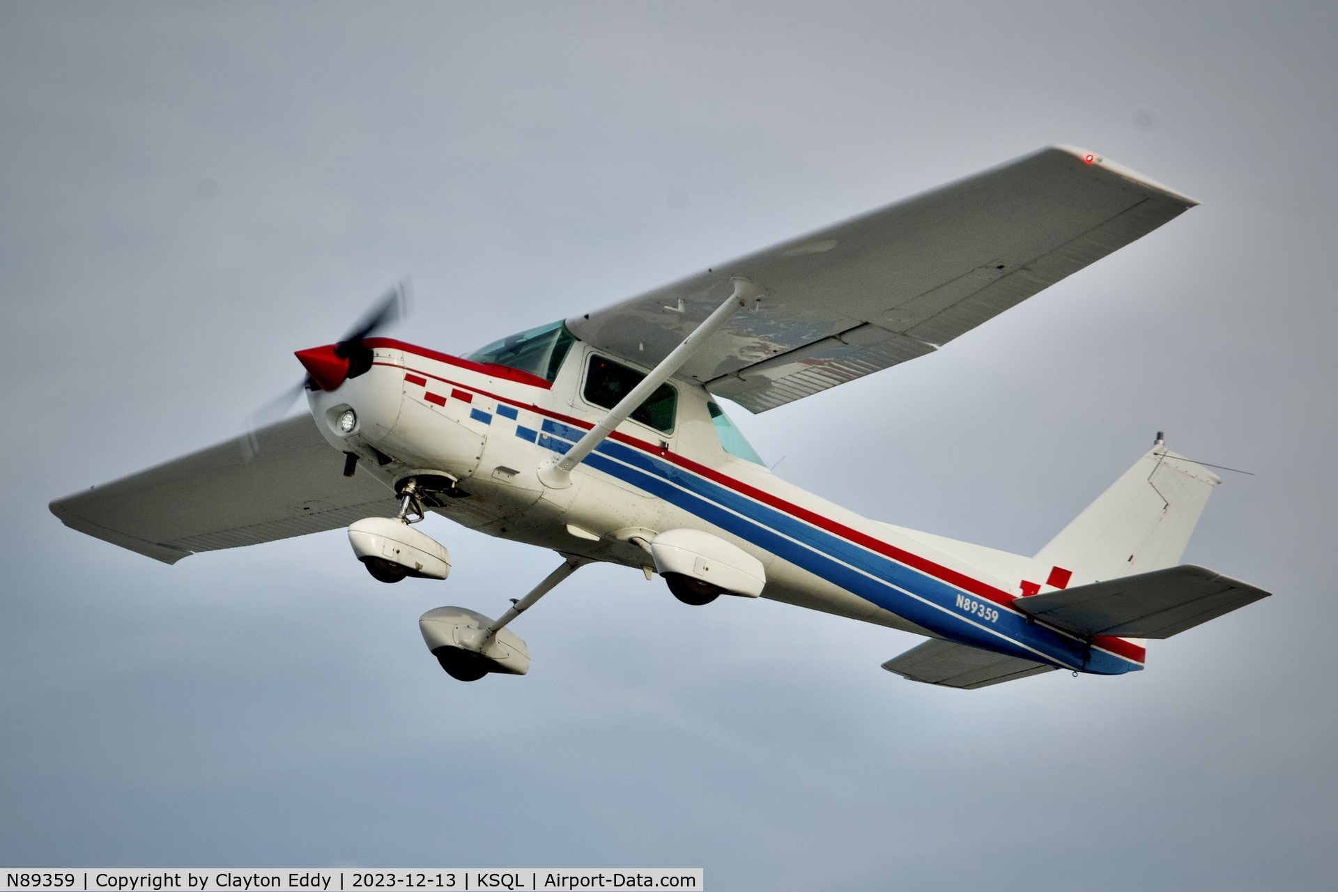 N89359, 1978 Cessna 152 C/N 15282725, San Carlos Airport in California 2023.