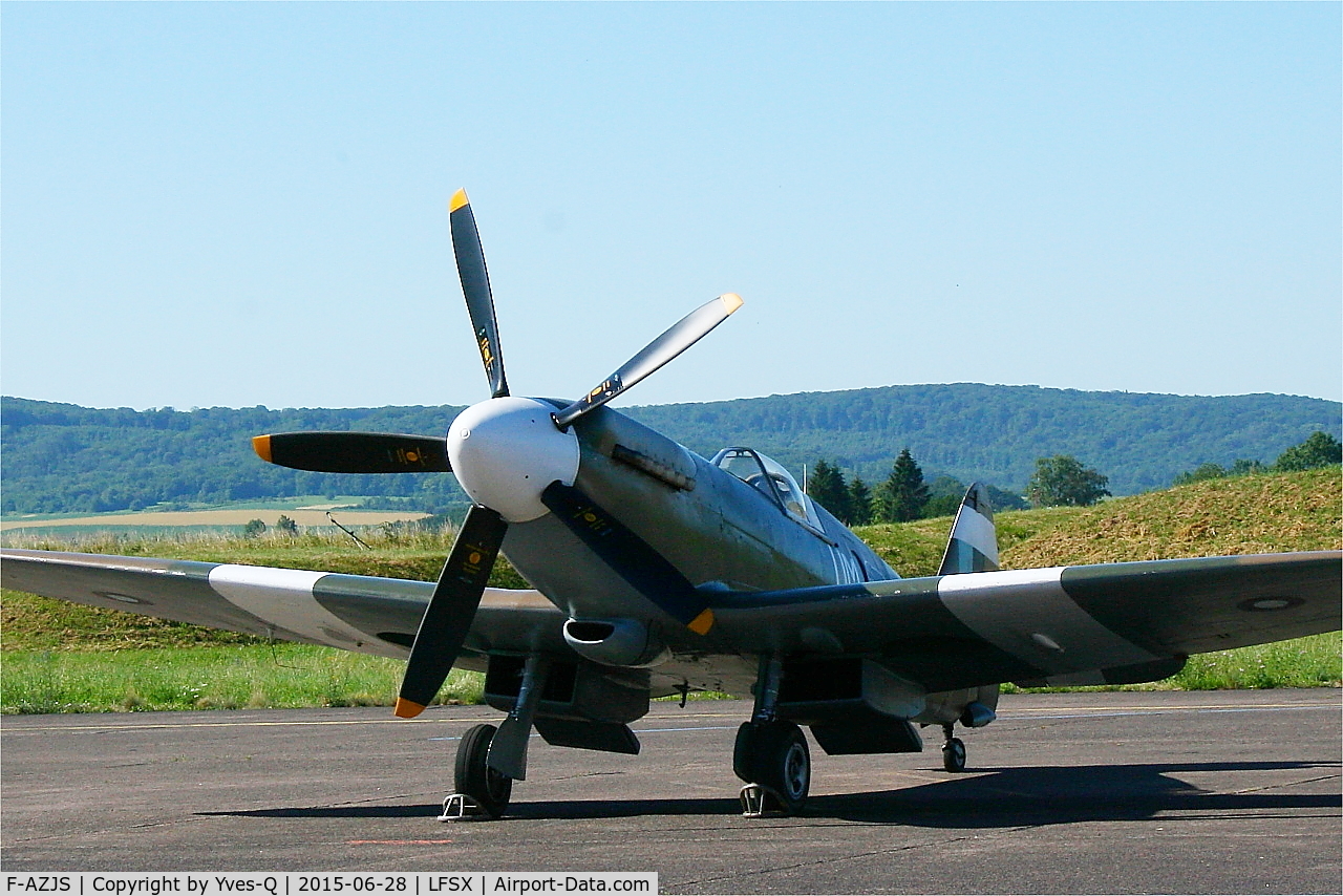 F-AZJS, 1944 Supermarine 389 Spitfire PR.XIX C/N 6S/585110, Supermarine 389 Spitfire PR.XIX, Flight line, Luxeuil-St Sauveur Air Base 116 (LFSX)