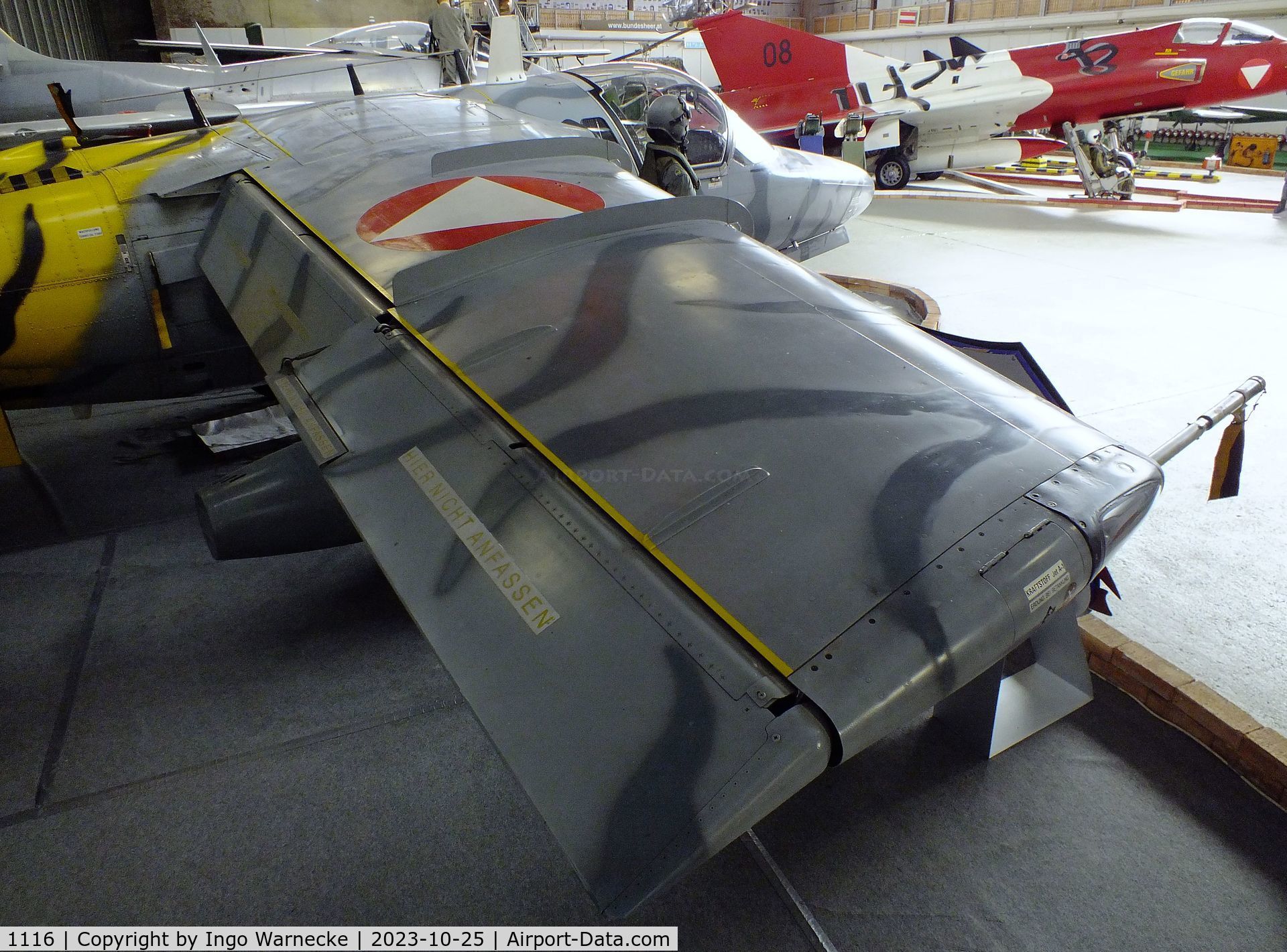 1116, Saab 105OE C/N 105416, SAAB 105OE at the Militärluftfahrt-Museum (Museum of Austrian Military Aviation), Zeltweg