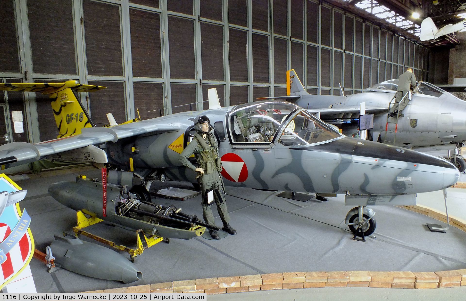 1116, Saab 105OE C/N 105416, SAAB 105OE at the Militärluftfahrt-Museum (Museum of Austrian Military Aviation), Zeltweg