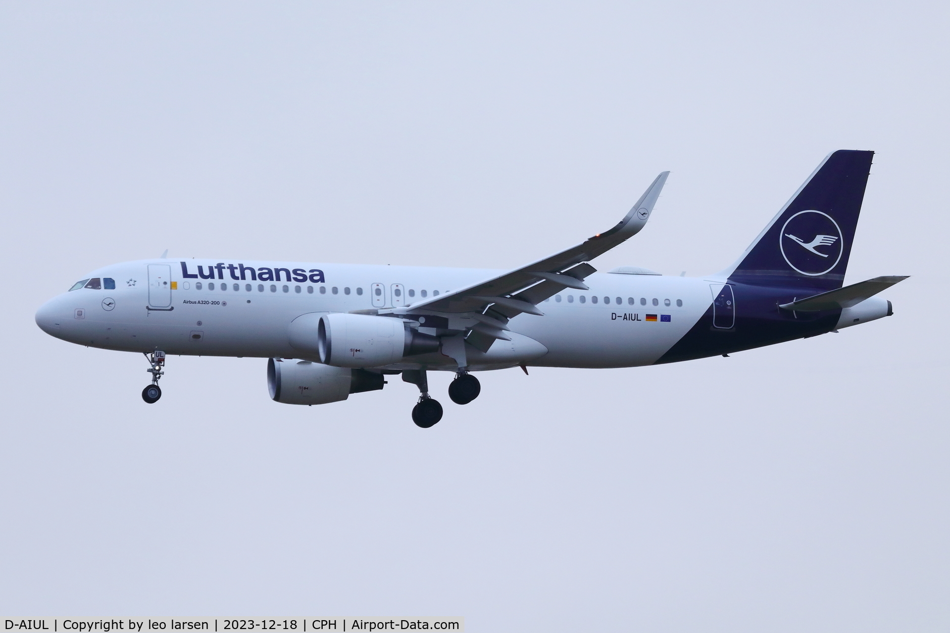 D-AIUL, 2015 Airbus A320-214 C/N 6521, Copenhagen 18.12.2023