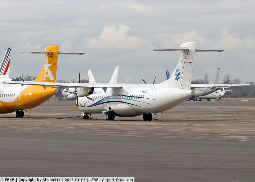 2-FBXB, 2015 ATR 72-212A C/N 1277, Parked in Liz Aviation c/s