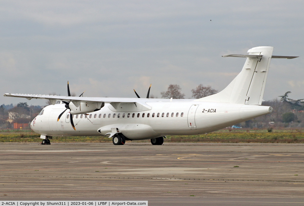 2-ACIA, 2005 ATR 72-212A C/N 719, Parked in all white c/s without titles...
