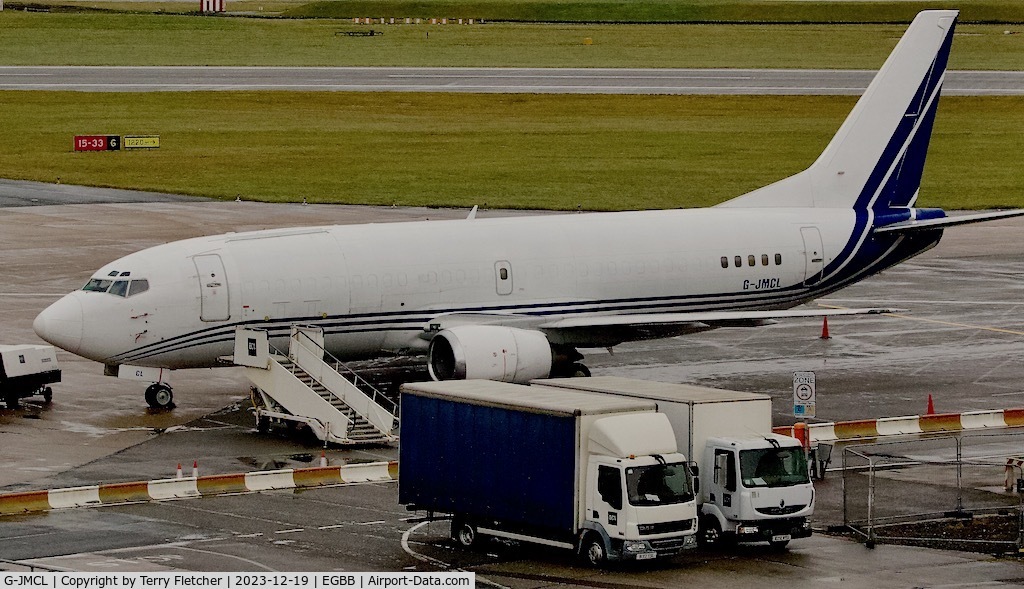 G-JMCL, 1988 Boeing 737-322F C/N 23951, At Birmingham