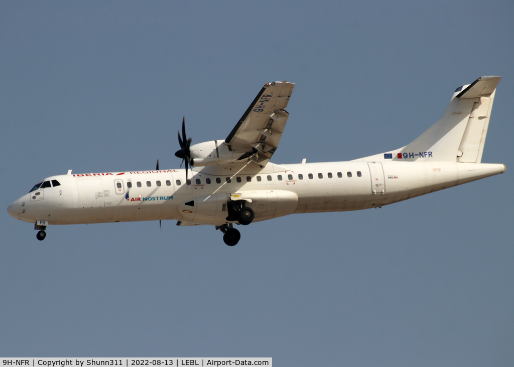 9H-NFR, 2014 ATR 72-600 C/N 1145, Landing rwy 24R