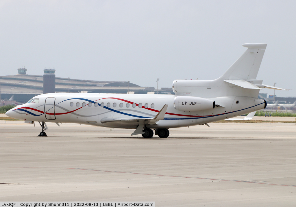 LV-JQF, 2012 Dassault Falcon 7X C/N 175, Parked at the General Aviation area...