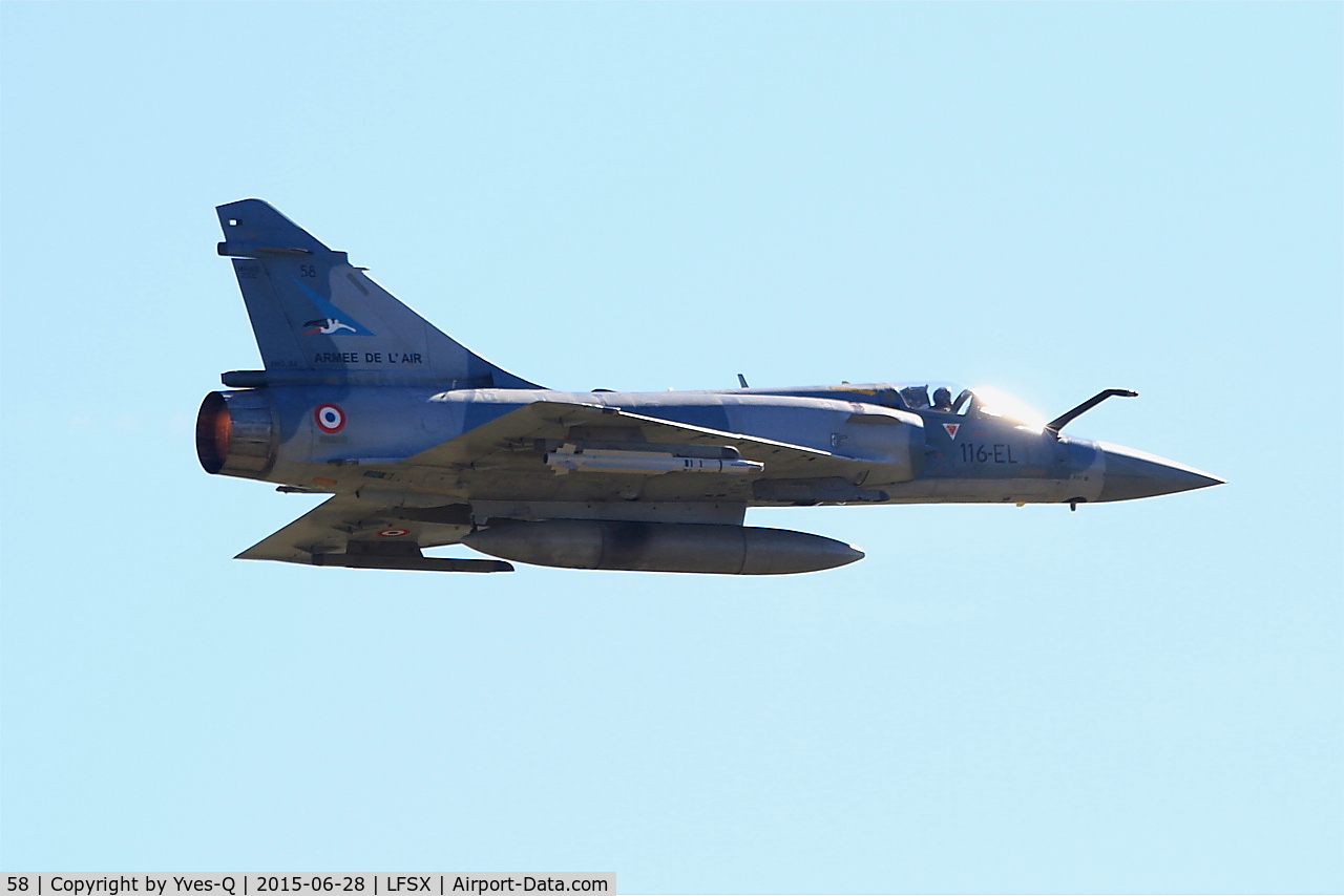 58, Dassault Mirage 2000-5F C/N 260, Dassault Mirage 2000-5F (116-EL), On display, Luxeuil-St Sauveur Air Base 116(LFSX)