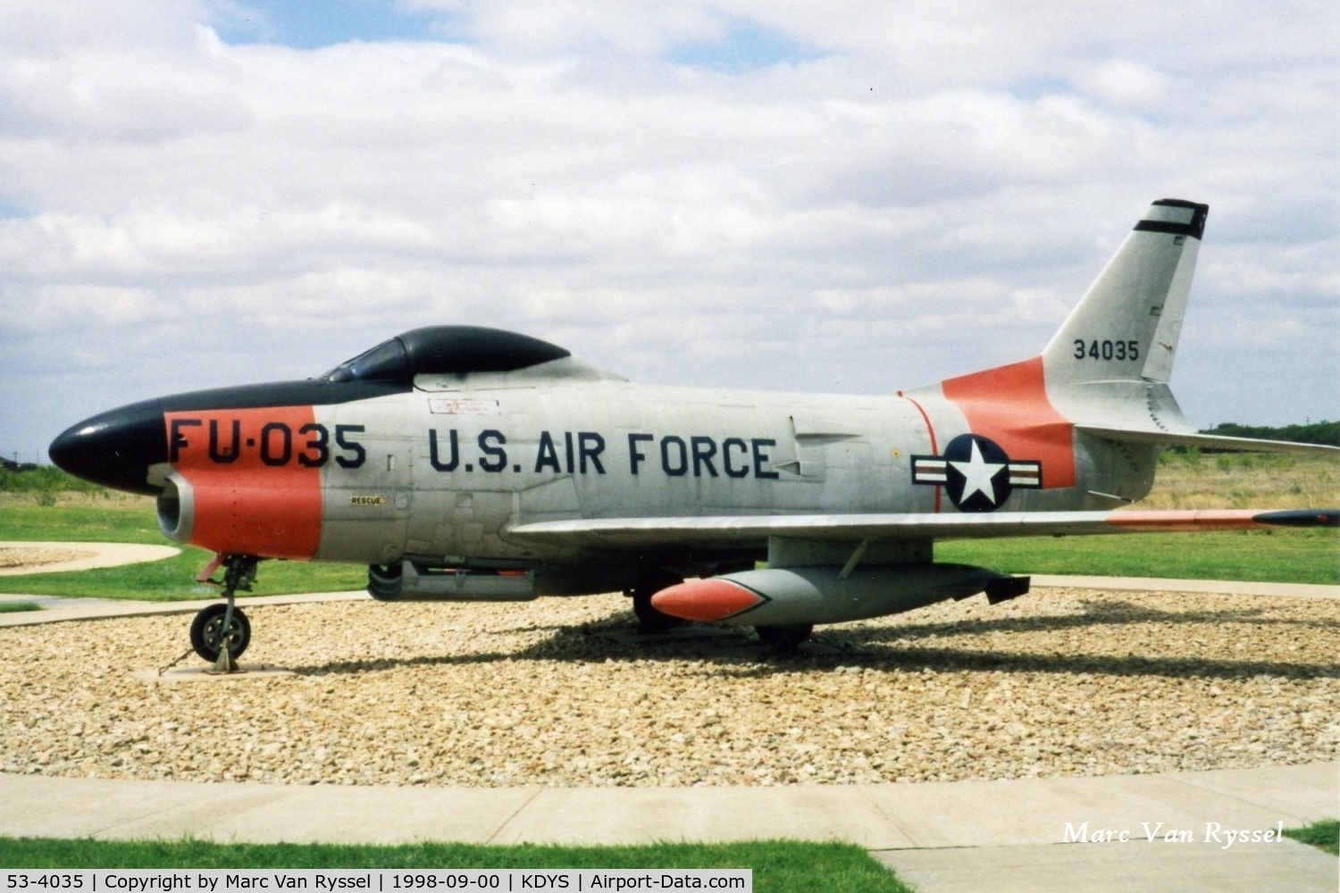 53-4035, 1953 North American F-86L Sabre C/N 201-569, At Linear Air Park Dyess AFB.
