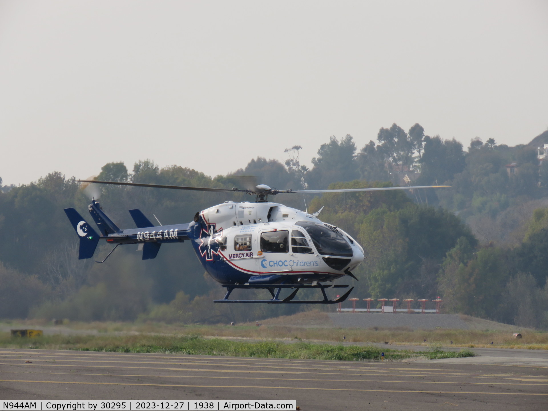 N944AM, 2004 Eurocopter-Kawasaki EC-145 (BK-117C-2) C/N 9044, Air Taxiing