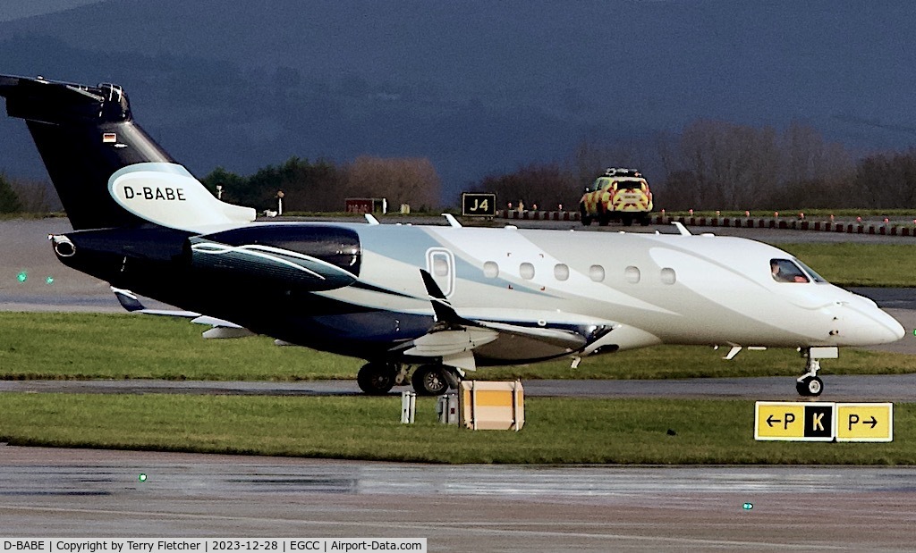 D-BABE, 2012 Embraer EMB-550 Legacy 500 C/N 55000003, At Manchester