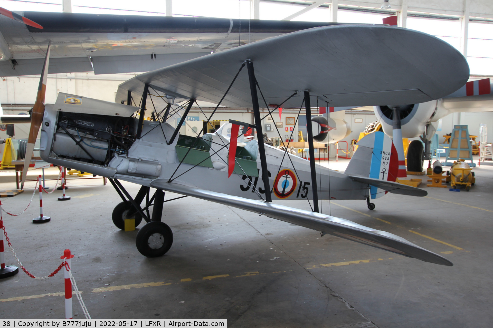 38, Stampe-Vertongen SV-4C C/N 38, at Musée de l'Aéronautique Navale