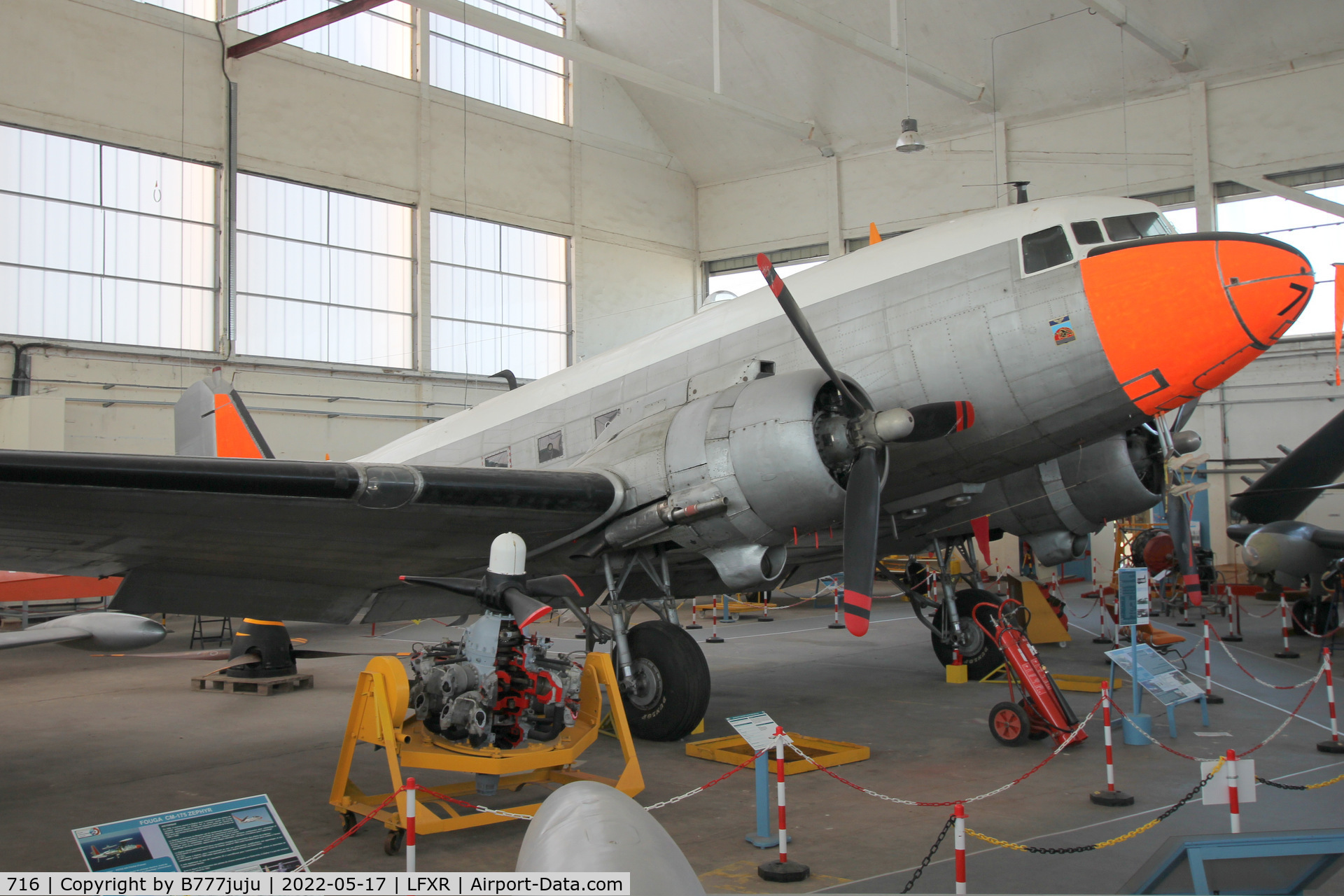 716, 1944 Douglas C-47B Skytrain C/N 16700/33448, at Musée de l'Aéronautique Navale