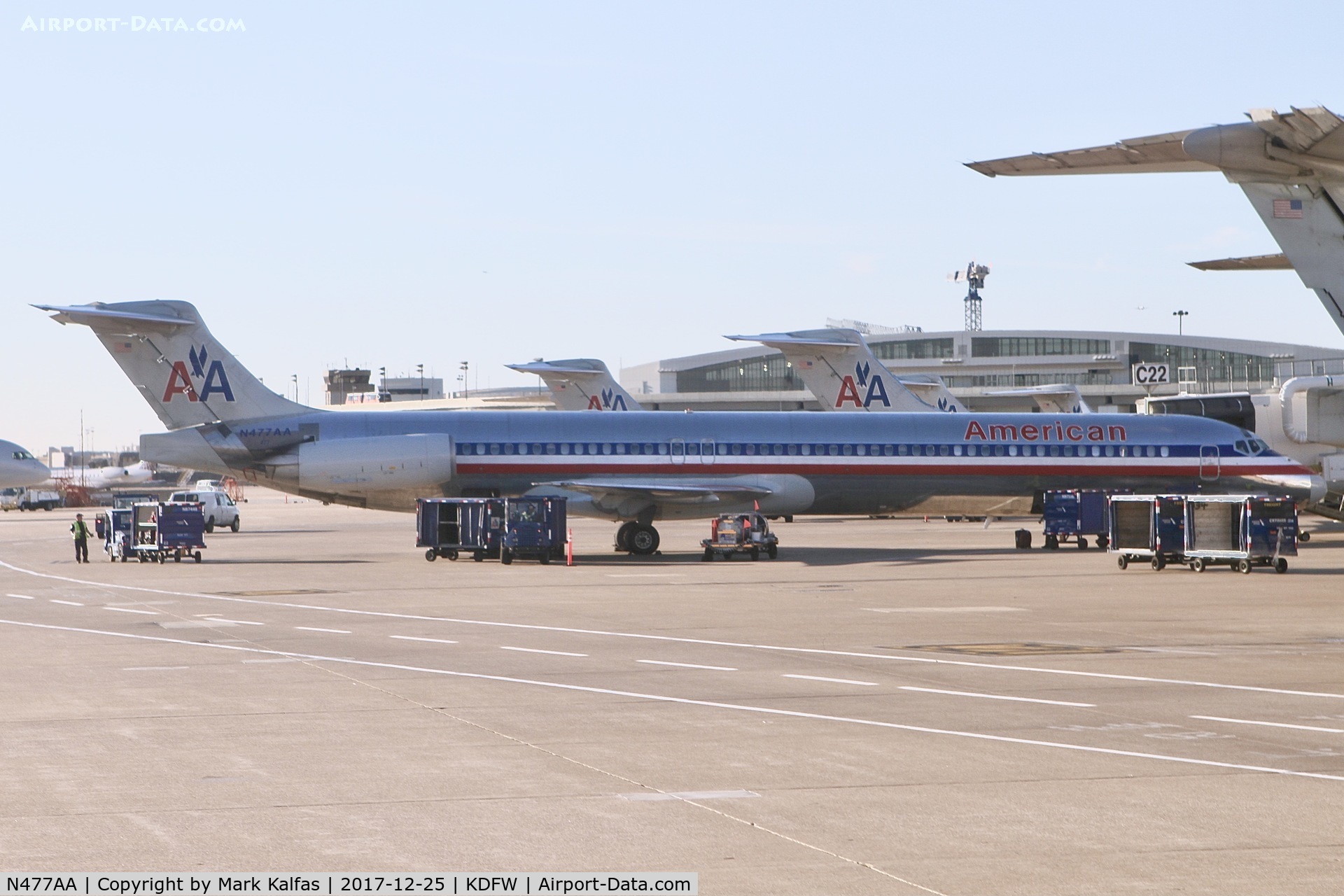 N477AA, 1988 McDonnell Douglas MD-82 (DC-9-82) C/N 49652, MD82 American Airlines McDonnell Douglas MD-82 N477AA  at C22 DFW