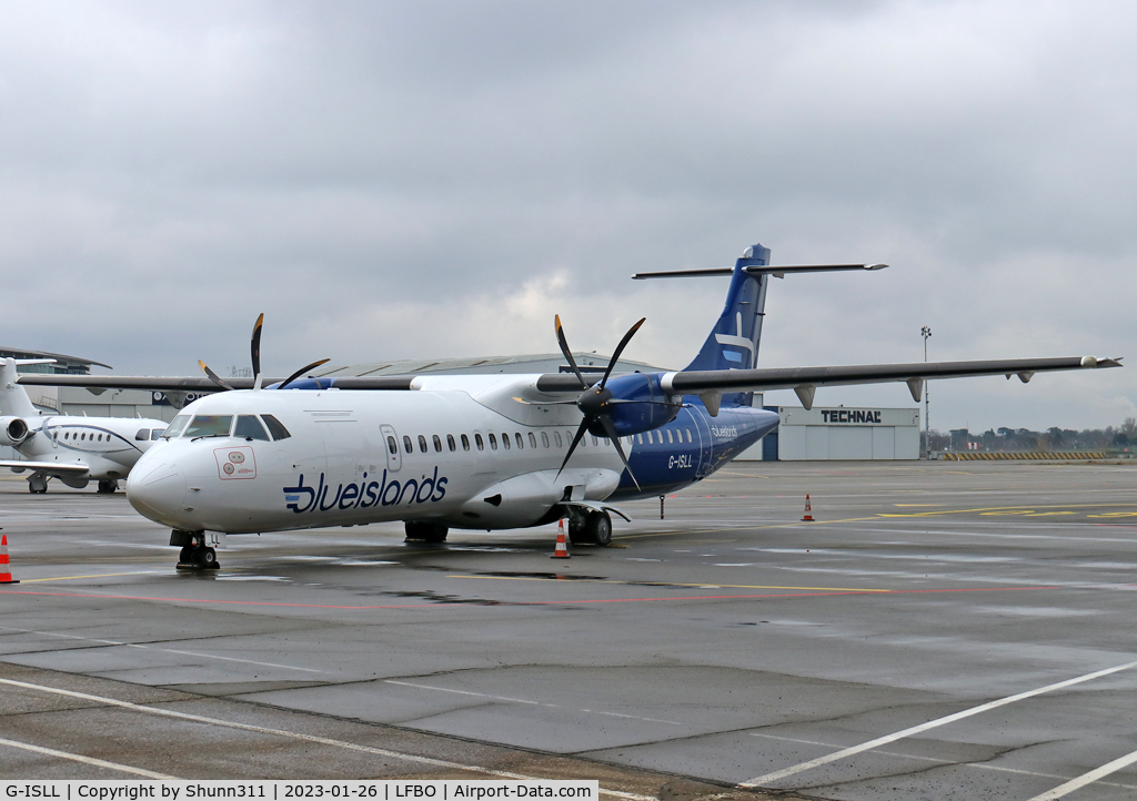 G-ISLL, 2002 ATR 72-212A C/N 696, Parked at the General Aviation area...