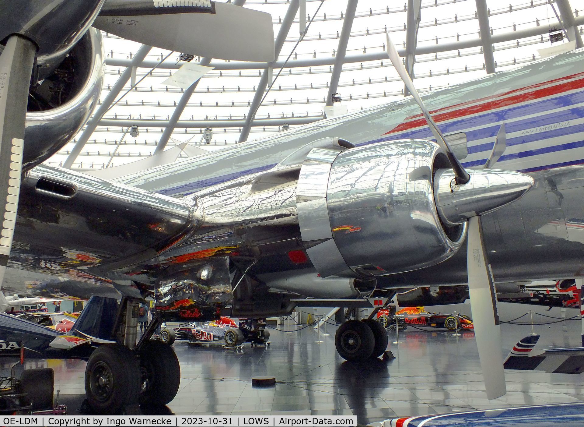 OE-LDM, 1958 Douglas DC-6B C/N 45563, Douglas DC-6B at the Hangar 7 / Red Bull Air Museum, Salzburg