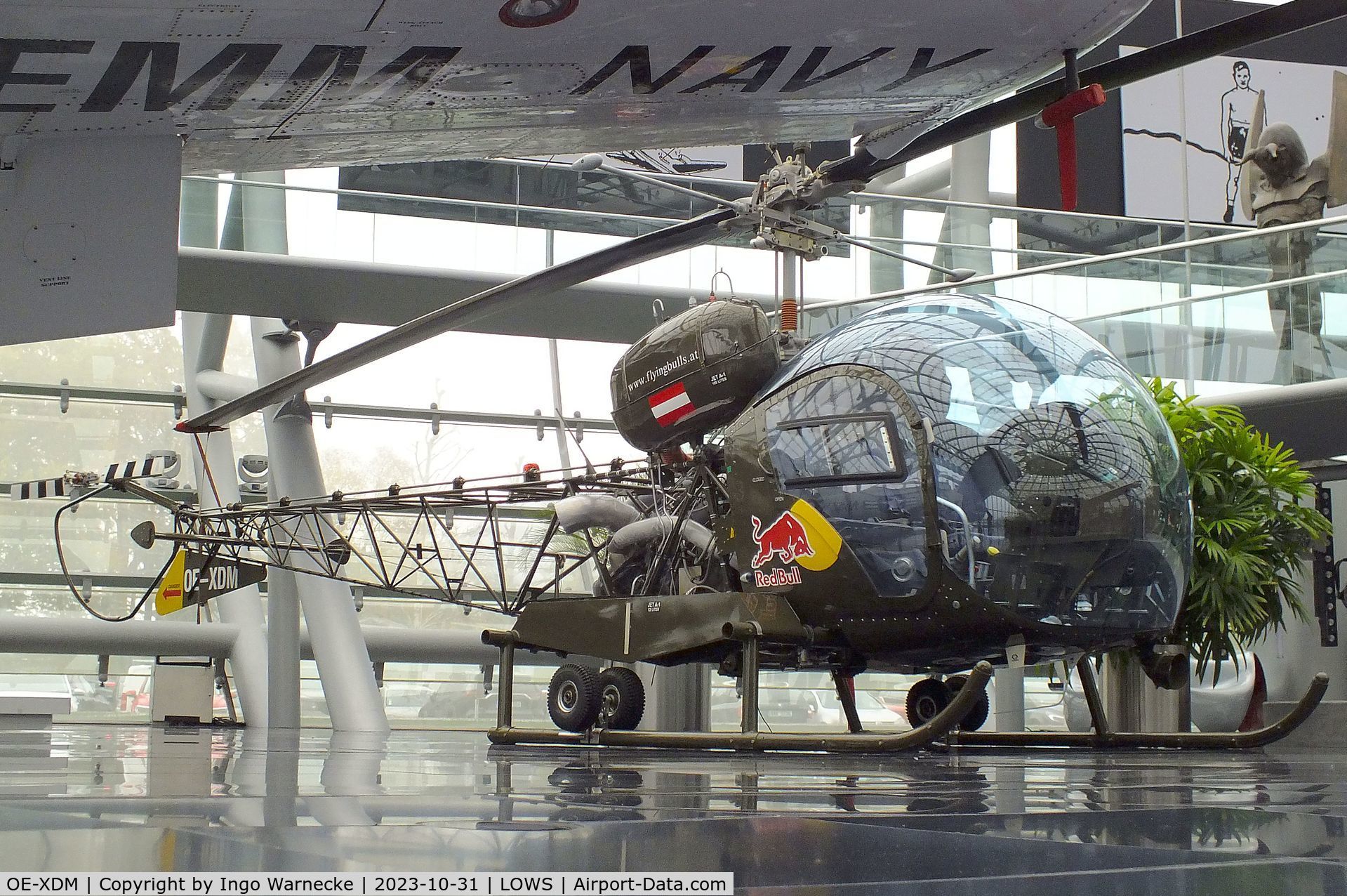 OE-XDM, 1966 Bell-Soloy 47G-3B-1T C/N 3575, Bell-Soloy 47G-3B-1T at the Hangar 7 / Red Bull Air Museum, Salzburg
