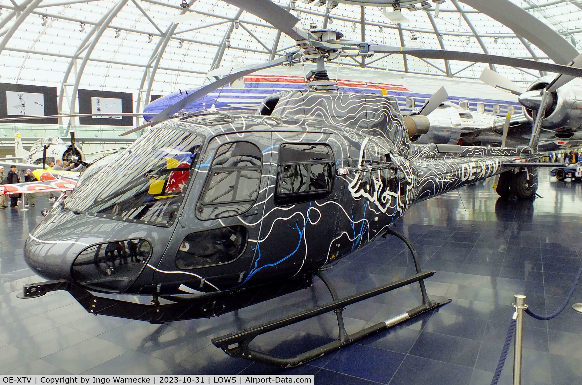 OE-XTV, 2009 Eurocopter AS-350B-3+ Ecureuil Ecureuil C/N 4745, Eurocopter AS.350B-3+ Ecureuil at the Hangar 7 / Red Bull Air Museum, Salzburg