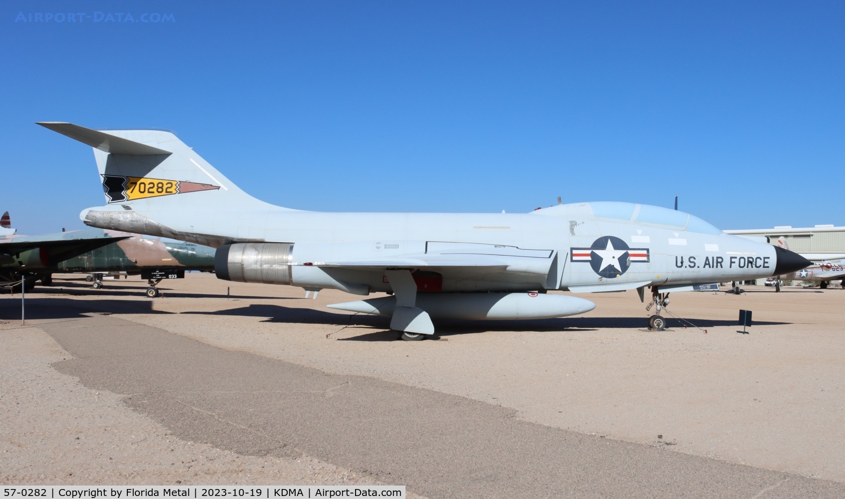 57-0282, 1957 McDonnell F-101B-85-MC Voodoo C/N 460, F-101 zx
