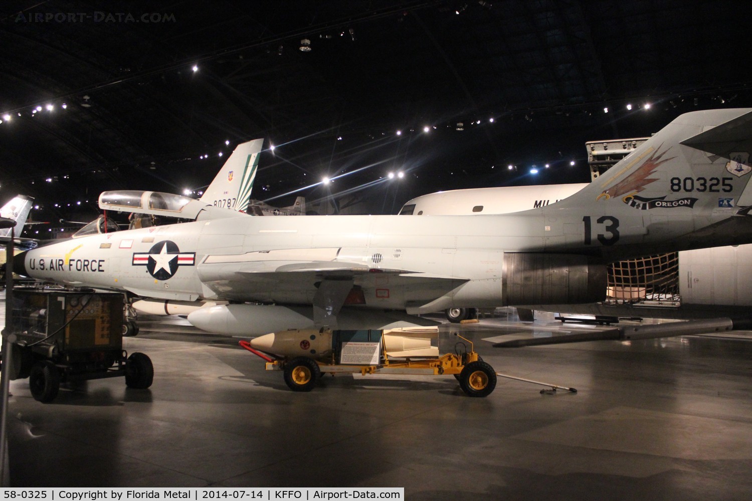 58-0325, 1958 McDonnell F-101B-110-MC Voodoo C/N 697, USAF Museum zx