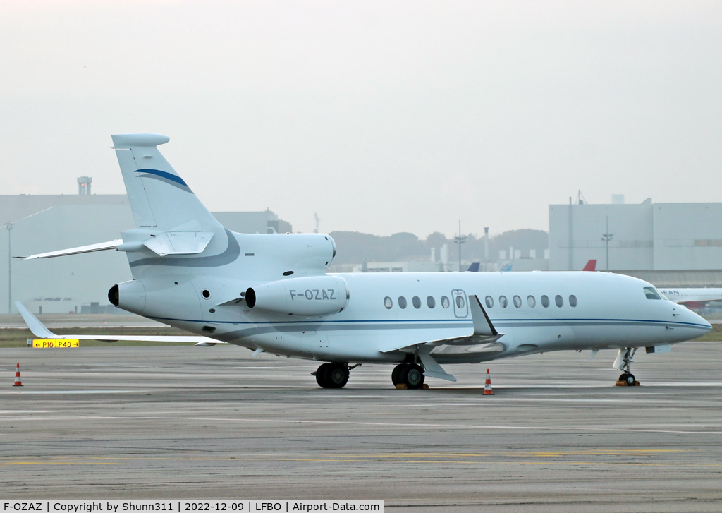F-OZAZ, 2021 Dassault Falcon 7X C/N 293, Parked at the General Aviation area...