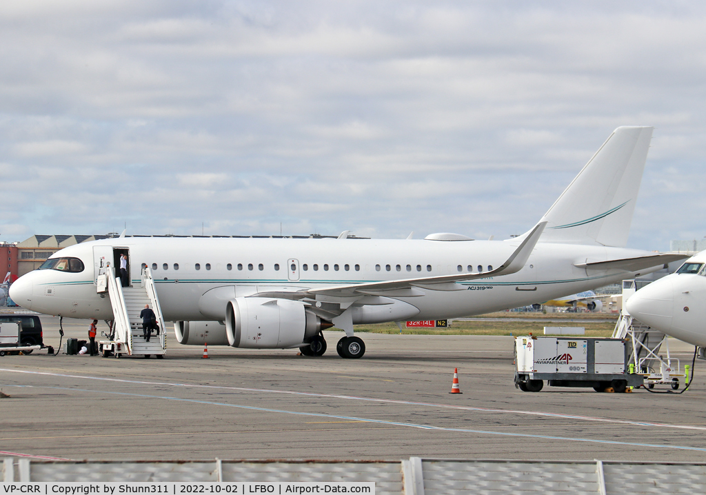 VP-CRR, 2020 Airbus A319-153N (CJ) C/N 10339, Parked at the General Aviation area...