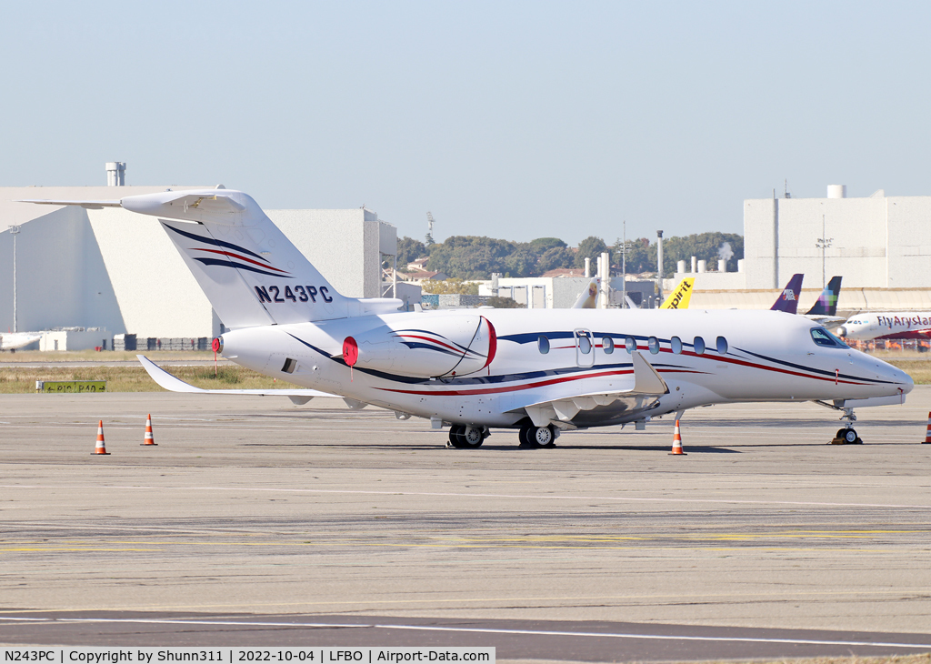 N243PC, 2020 Cessna 700 Citation Longitude C/N 700-0039, Parked at the General Aviation area...
