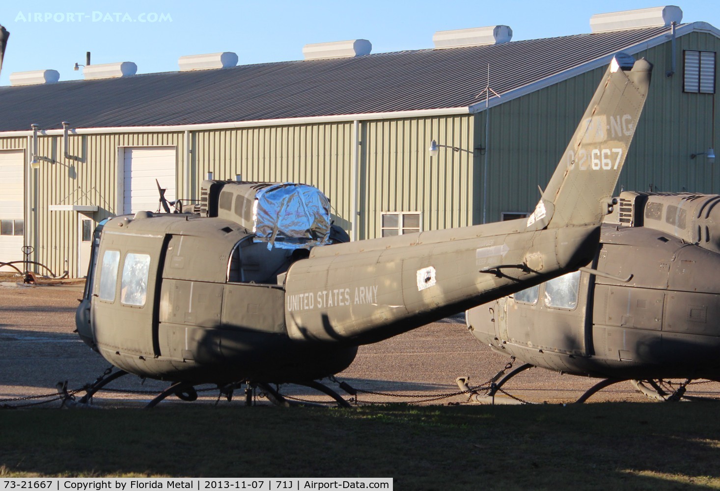 73-21667, 1973 Bell UH-1H Iroquois C/N 13355, UH-1 zx