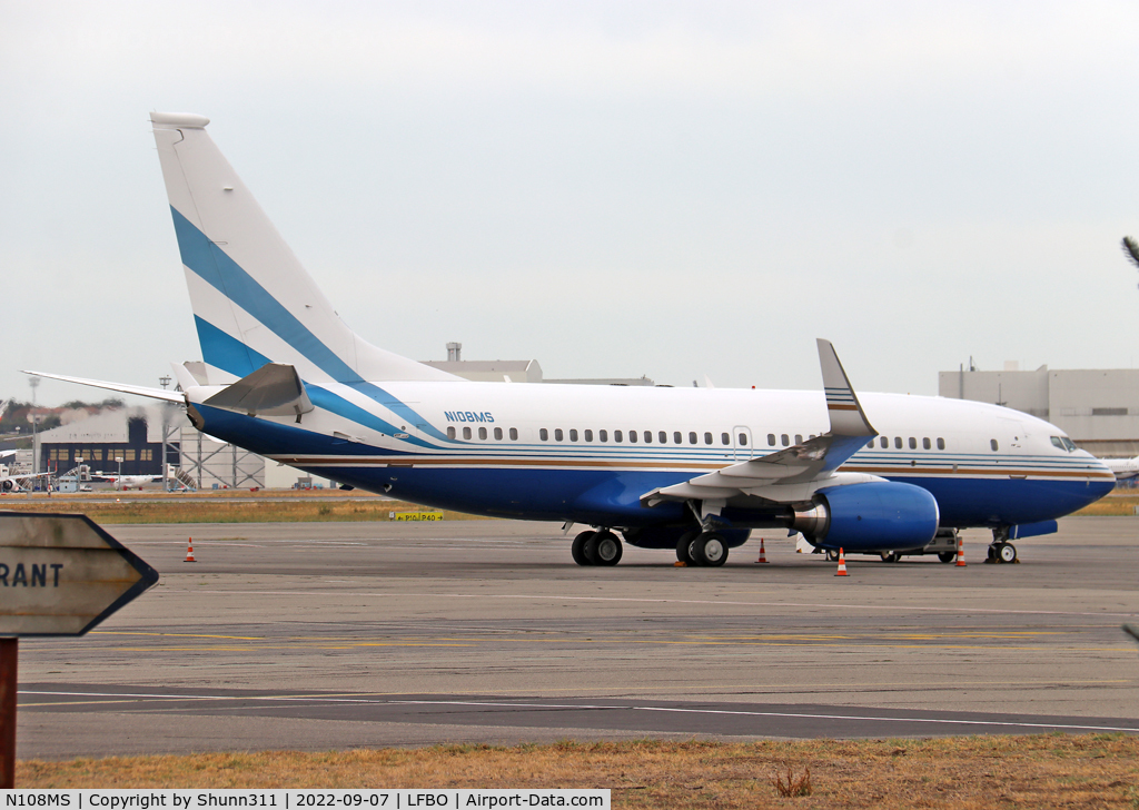 N108MS, 2002 Boeing 737-7BC C/N 33102, Parked at the General Aviation area...