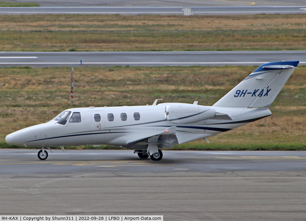 9H-KAX, 2022 Cessna 525 Citation M2 C/N 525-1115, Taxiing to the General Aviation area...