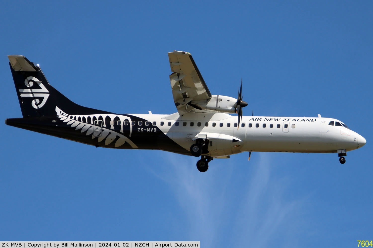 ZK-MVB, 2012 ATR 72-212A C/N 1065, from PMR