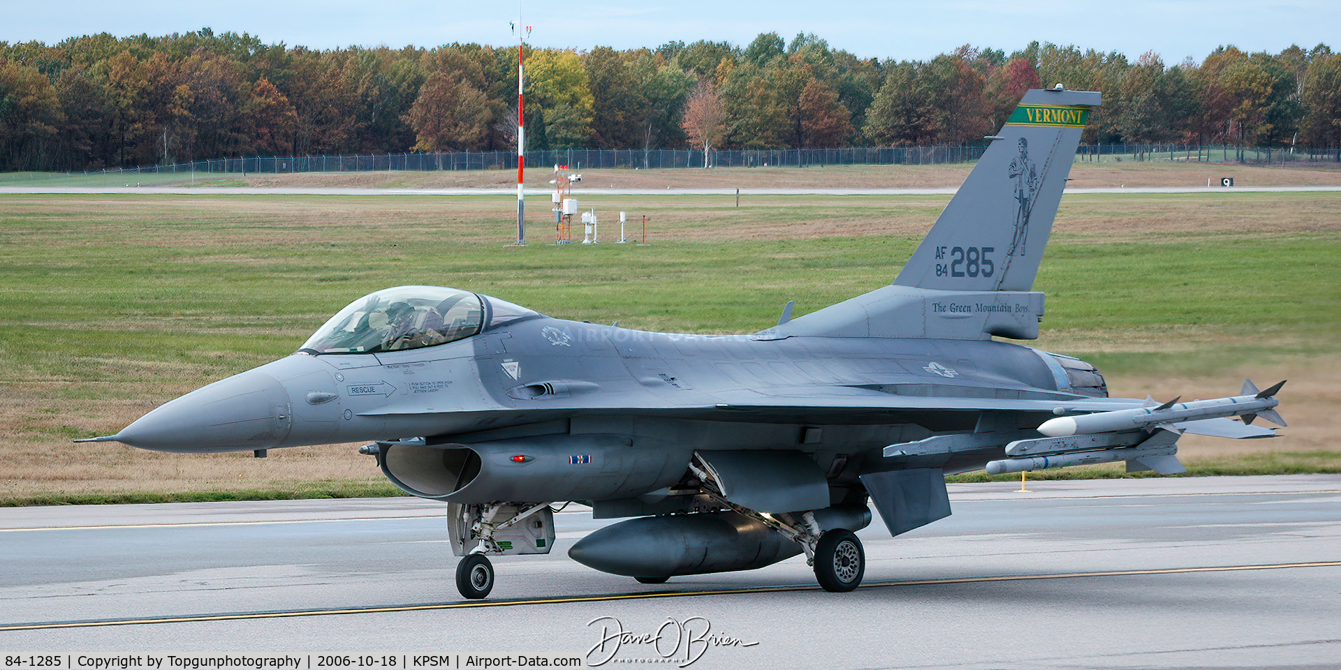 84-1285, 1984 General Dynamics F-16C Block 25A C/N 5C-122, COORS32