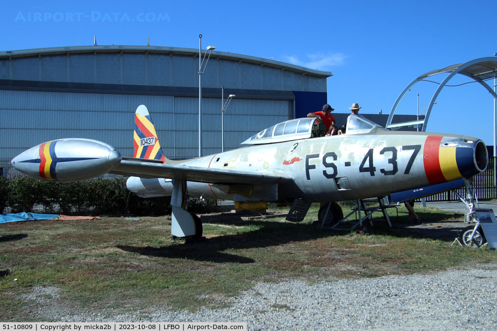 51-10809, 1951 Republic F-84G Thunderstreak C/N 2542-1262B, Preserved