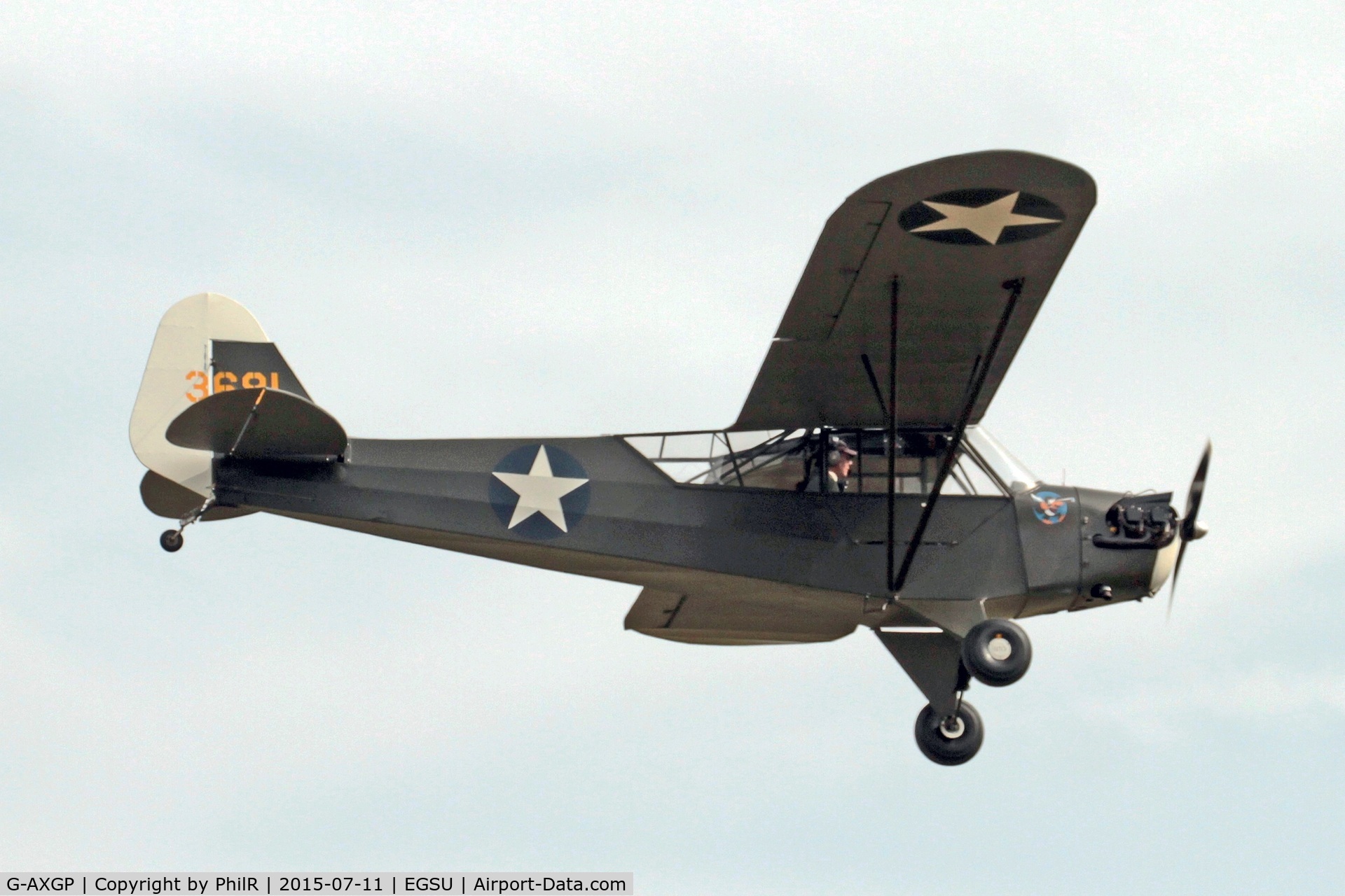G-AXGP, 1942 Piper J3C-90 Cub C/N 9542, 3681 G-AXGP 1942 Piper J3C-90 Cub Duxford