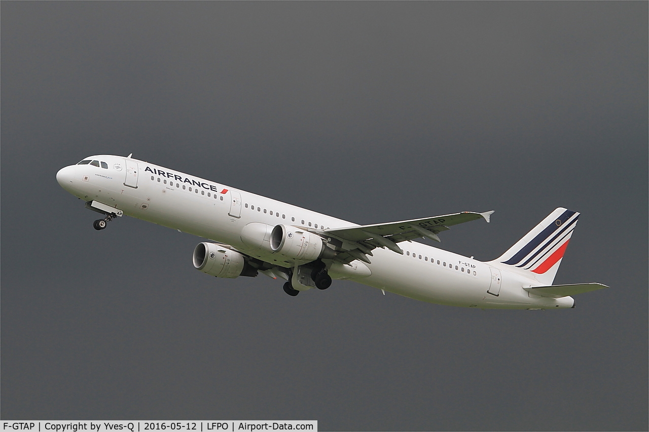 F-GTAP, 2008 Airbus A321-211 C/N 3372, Airbus A321-211, Taking off rwy 24, Paris Orly airport (LFPO-ORY)