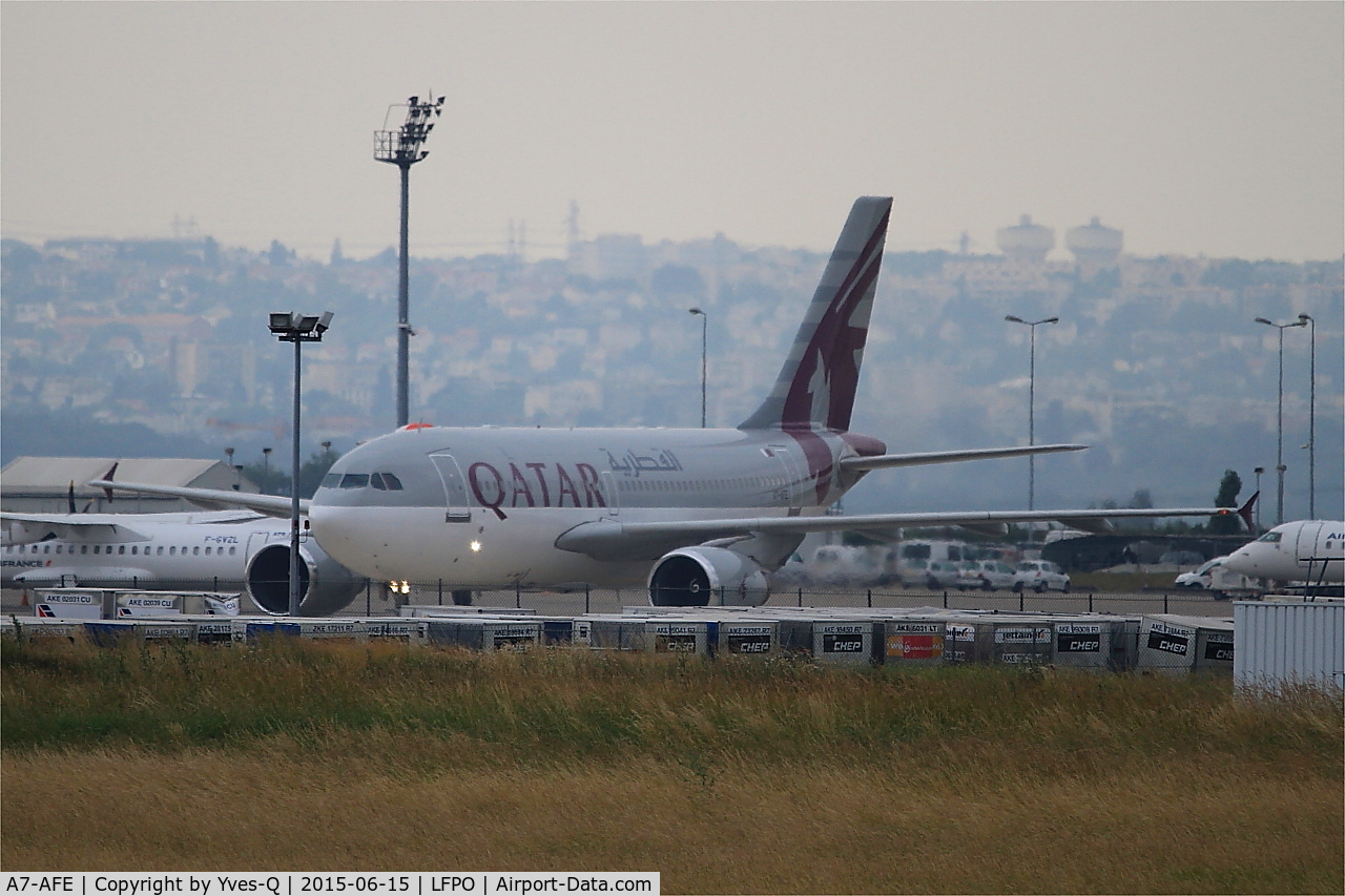 A7-AFE, 1993 Airbus A310-308 C/N 667, Airbus A310-308, Taxiing to parking area, Paris-Orly airport (LFPO-ORY)