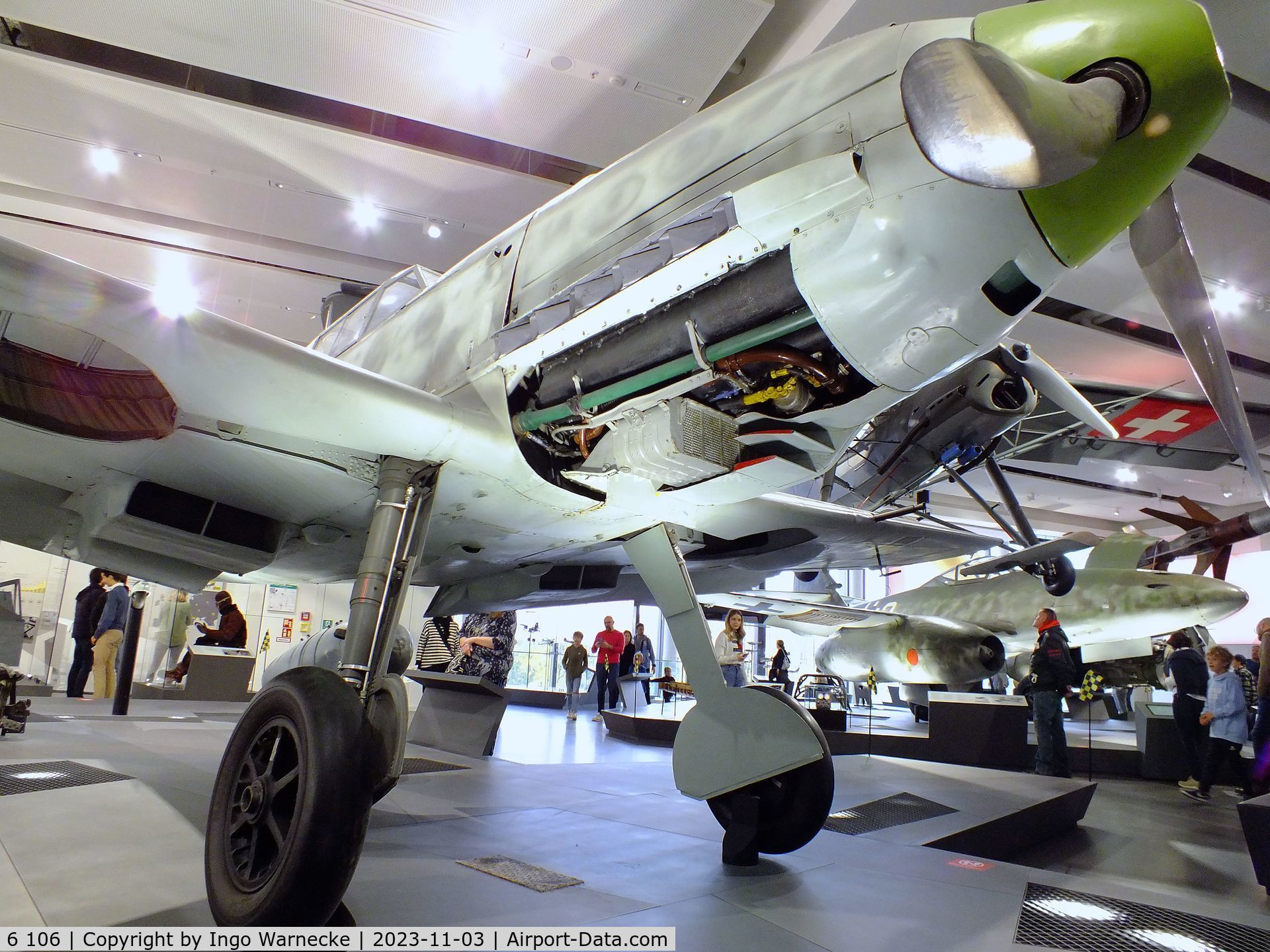 6 106, 1938 Messerschmitt Bf-109E-1 C/N 790, Messerschmitt Bf 109E-1, ex-Legion Condor, ex-Ejercito del Aire, displayed since 1973 in the markings of Werner Mölders' plane, at Deutsches Museum, München (Munich)