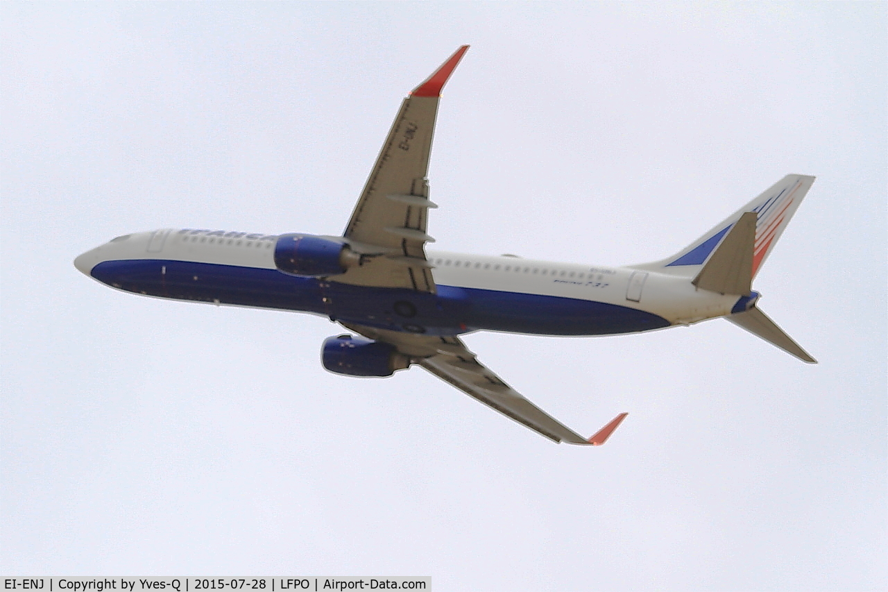 EI-ENJ, 2010 Boeing 737-8AS C/N 40301, Boeing 737-8AS, Climbing from rwy 24, Paris-Orly airport (LFPO-ORY)
