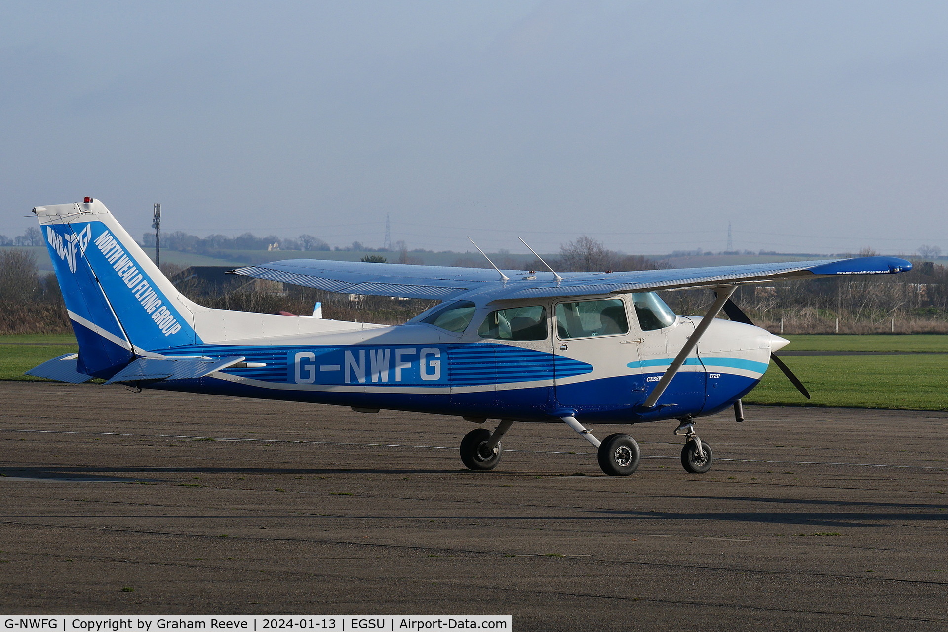 G-NWFG, 1981 Cessna 172P C/N 172-74192, Parked at Duxford.