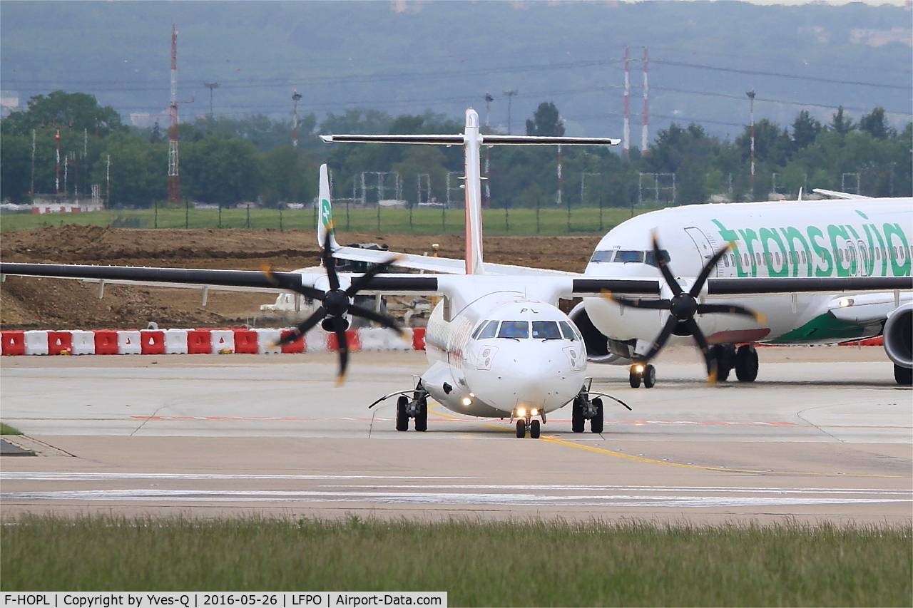 F-HOPL, 2015 ATR 72-600 C/N 1283, ATR 72-600, Holding point rwy 08, Paris-Orly Airport (LFPO-ORY)