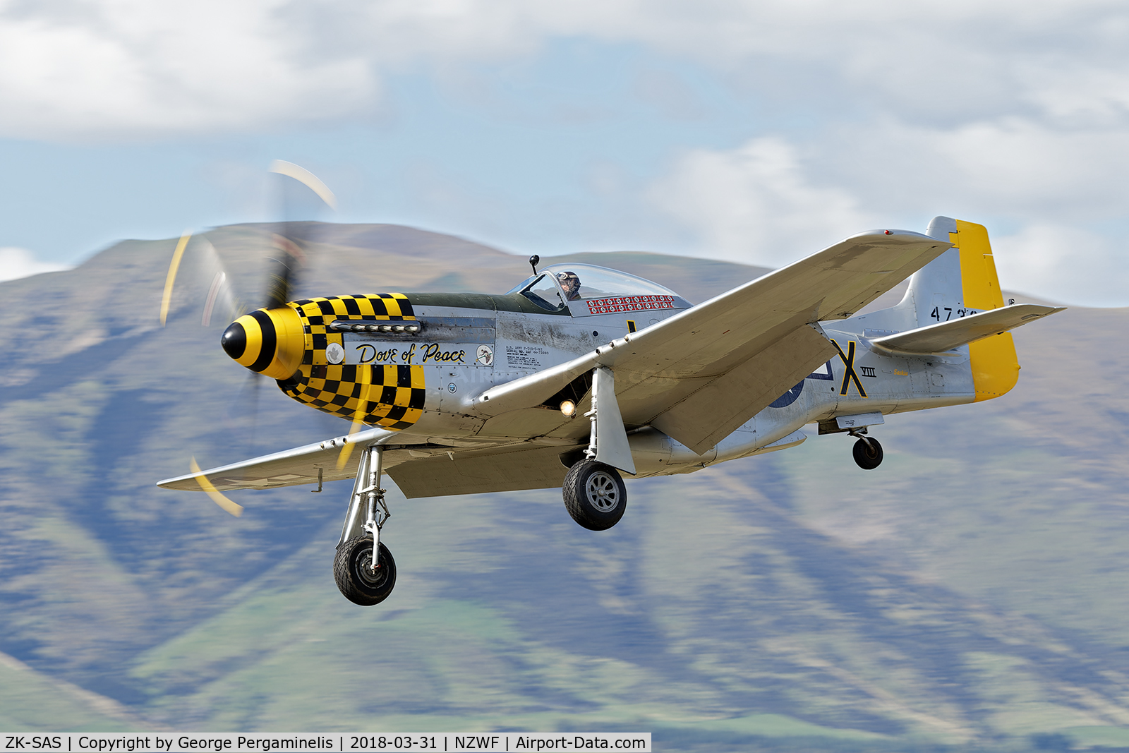 ZK-SAS, North American P-51D Mustang C/N 111-36299, Warbirds Over Wanaka Airshow 2018.
