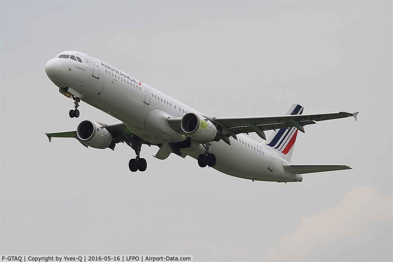 F-GTAQ, 2008 Airbus A321-211 C/N 3399, Airbus A321-211, Take off rwy 24, Paris-Orly Airport (LFPO-ORY)