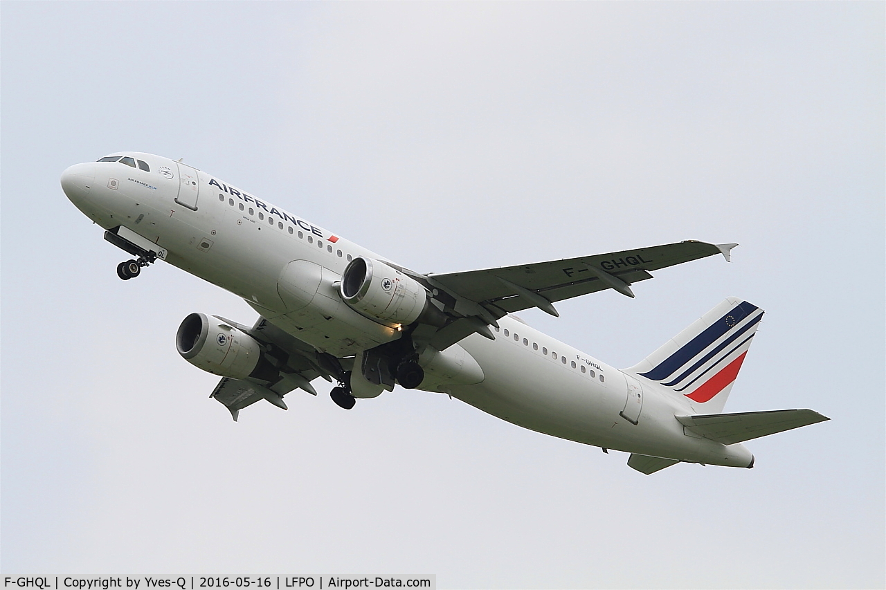 F-GHQL, 1991 Airbus A320-211 C/N 0239, Airbus A320-211, Take off rwy 24, Paris-Orly airport (LFPO-ORY)