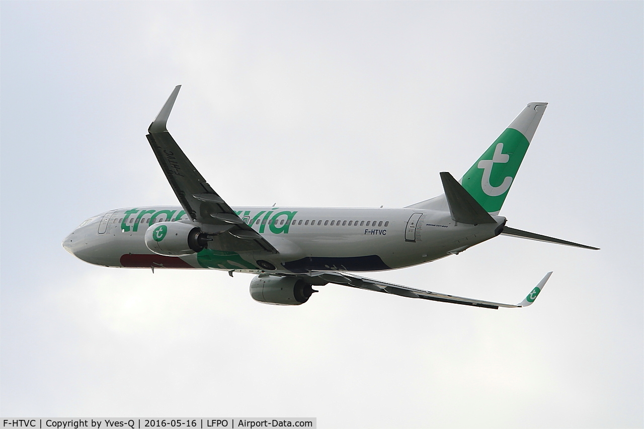 F-HTVC, 2016 Boeing 737-8K2 C/N 62150, Boeing 737-8K2, Climbing from rwy 24, Paris-Orly Airport (LFPO-ORY)