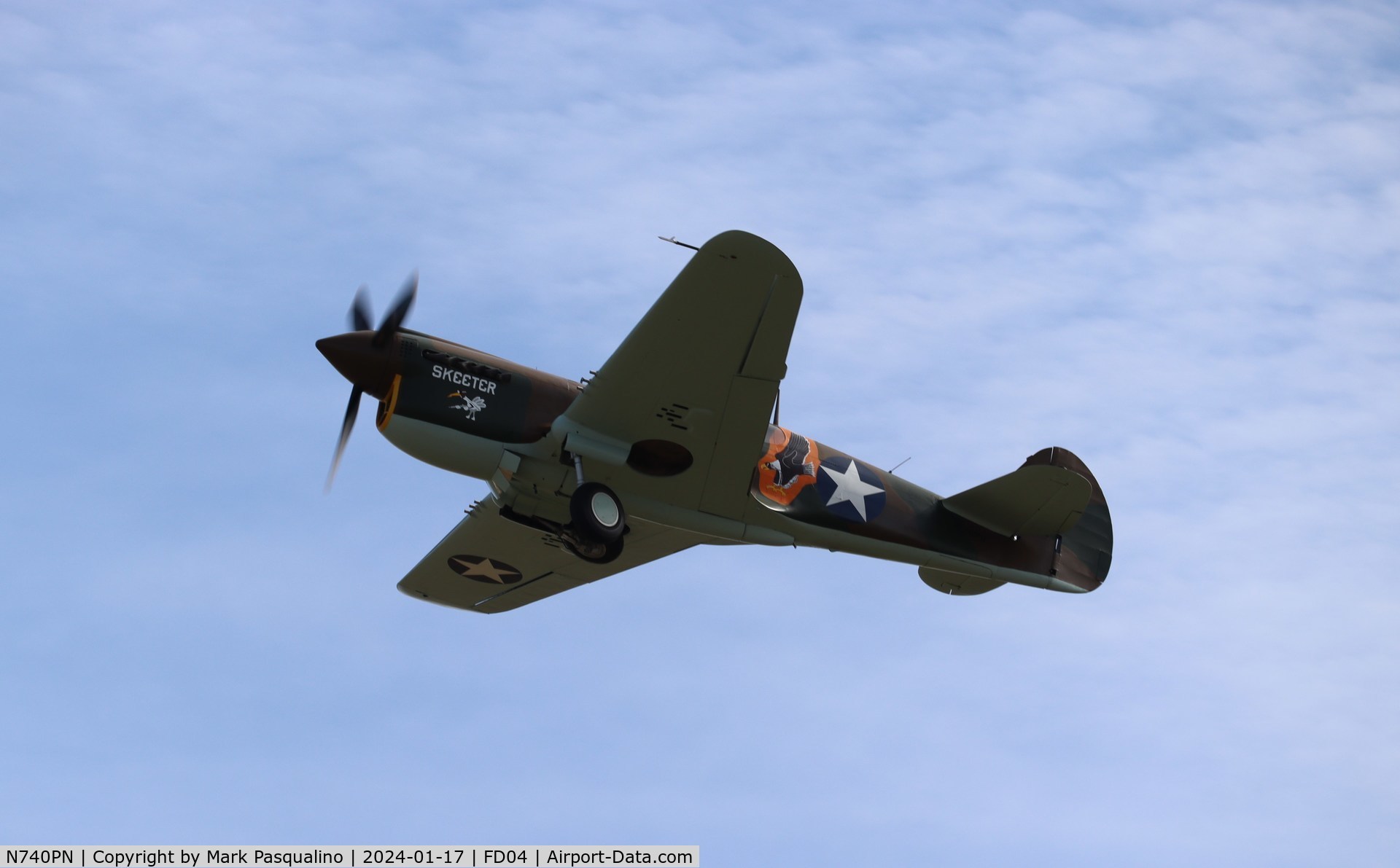 N740PN, 1943 Curtiss P-40N-1-CU C/N AC42-104827, Curtiss P-40N-1-CU