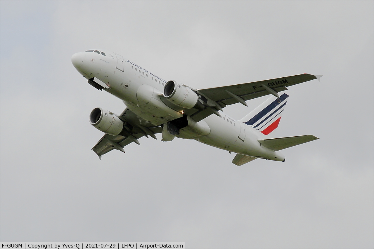 F-GUGM, 2006 Airbus A318-111 C/N 2750, Airbus A318-111, Taking off rwy 24, Paris-Orly airport (LFPO-ORY)